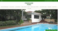 Desktop Screenshot of fincasairepuro.com
