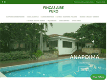 Tablet Screenshot of fincasairepuro.com